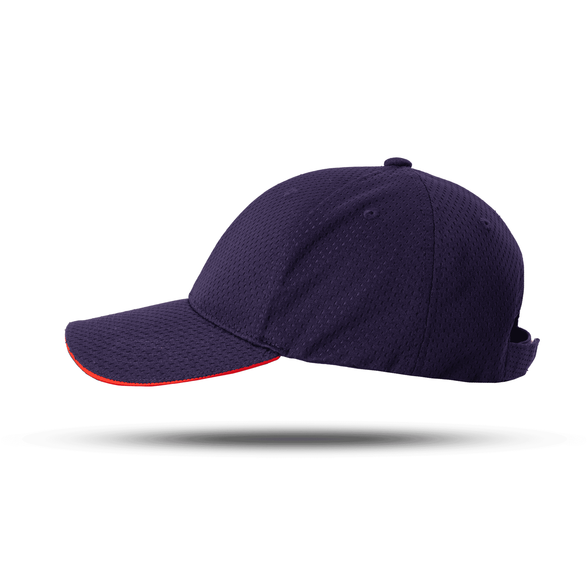 purple kalmar cap with white kalmar logo and red details