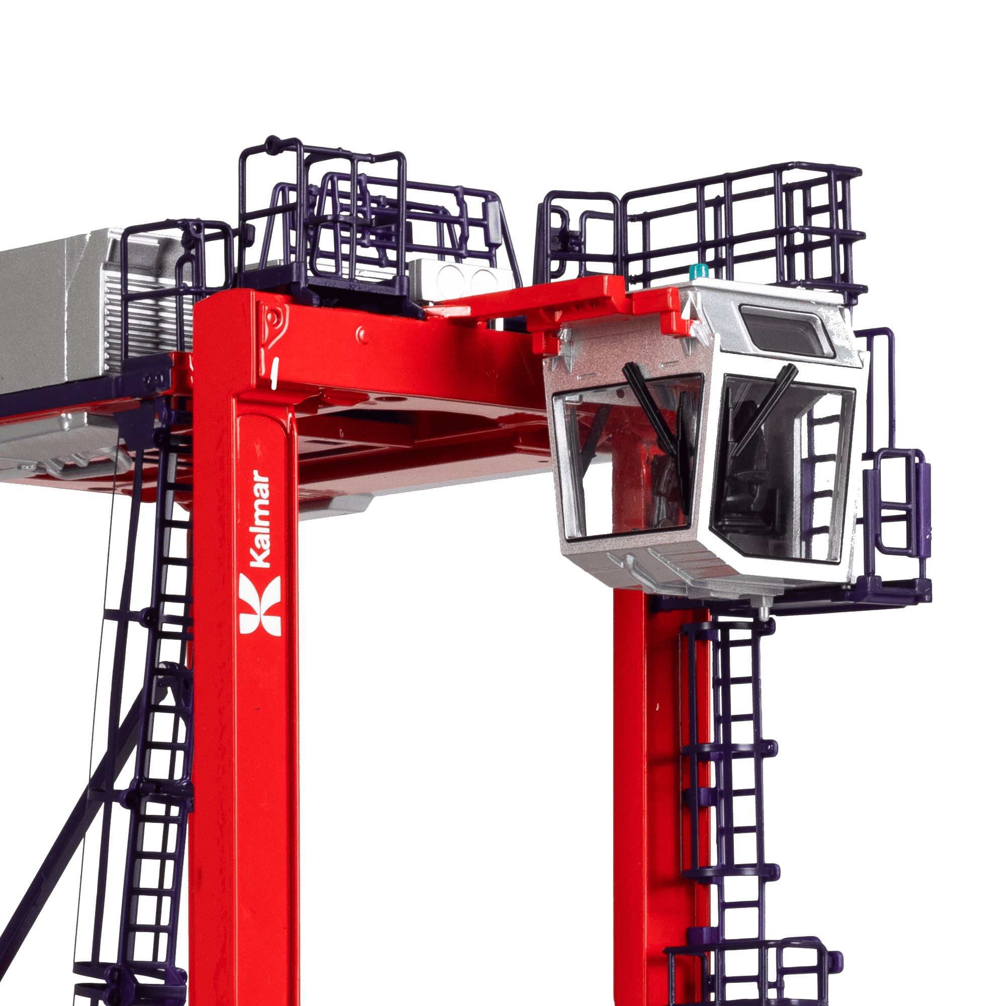 scale model straddle carrier with kalmar branding