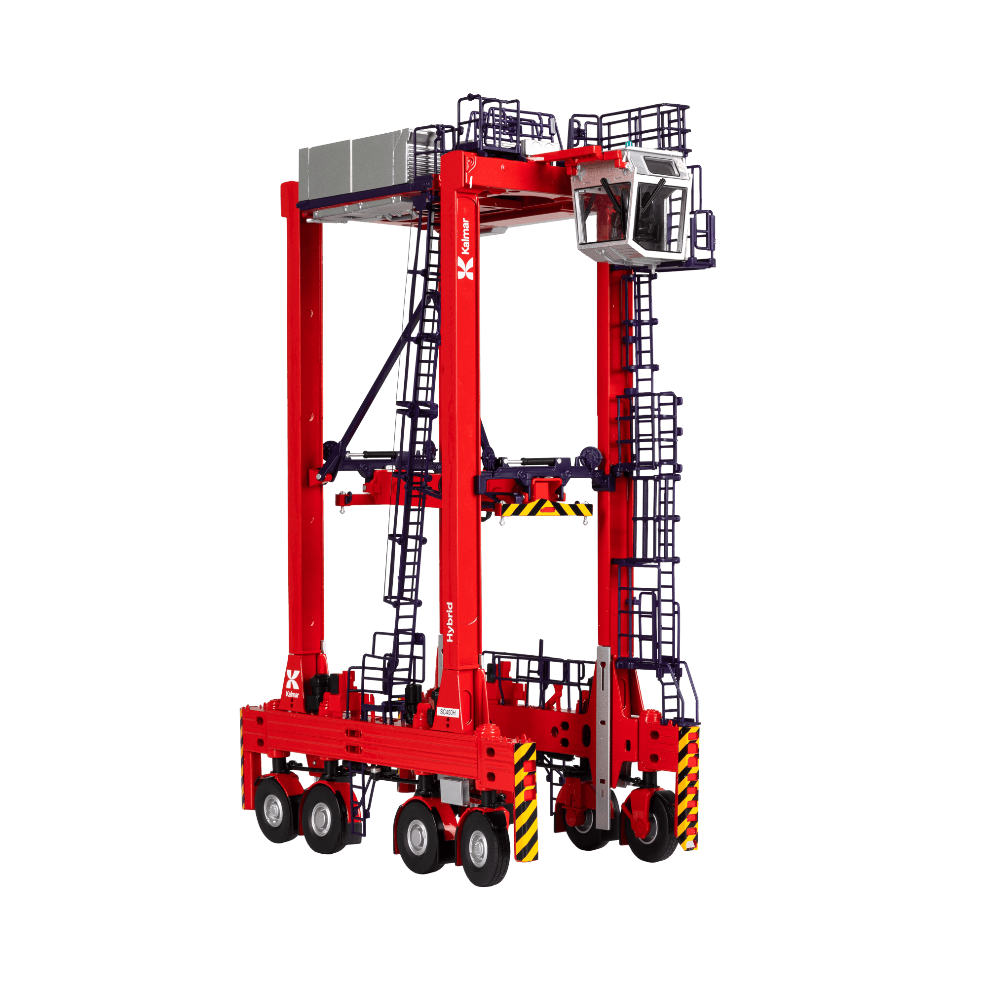 scale model straddle carrier with kalmar branding
