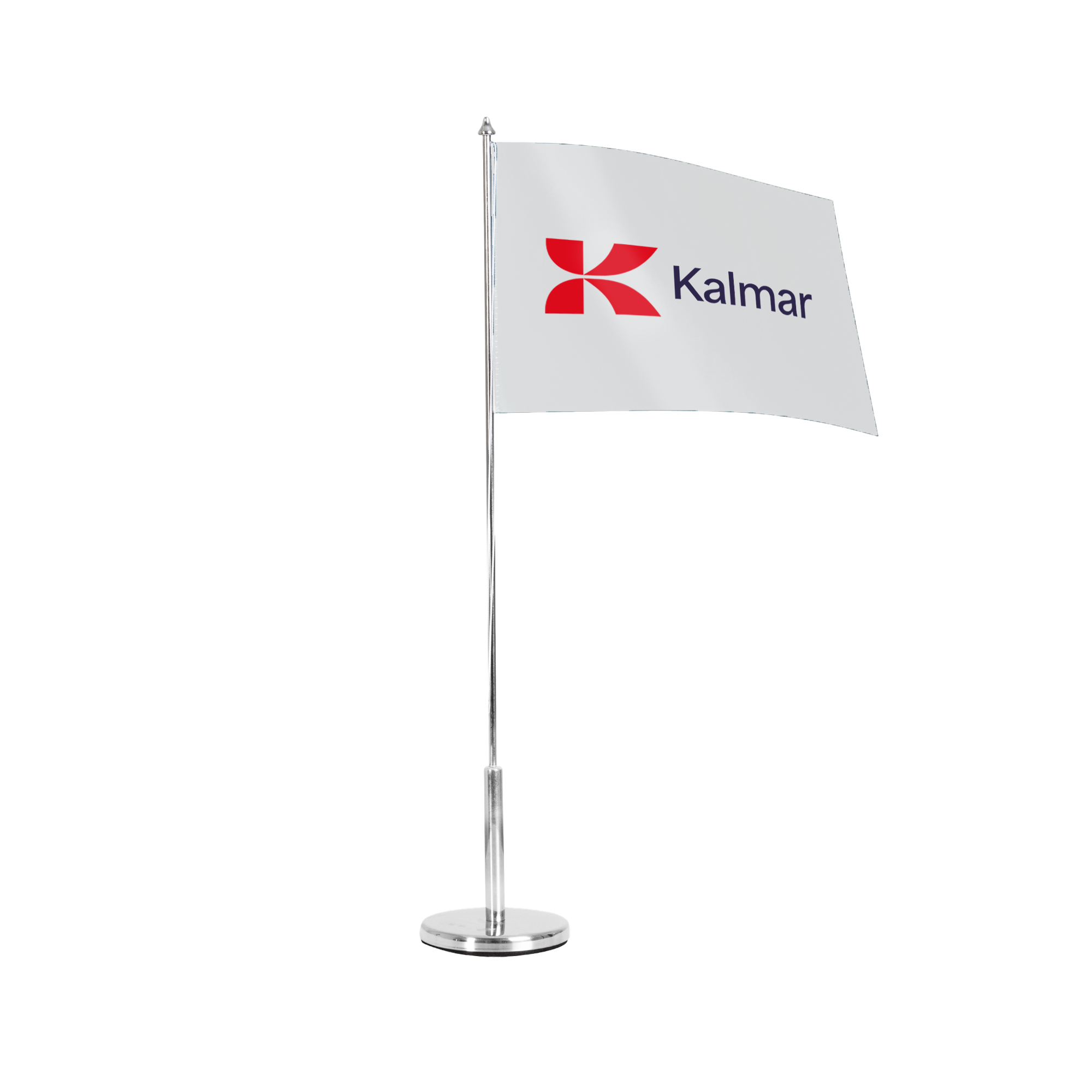 white table flag with kalmar logo