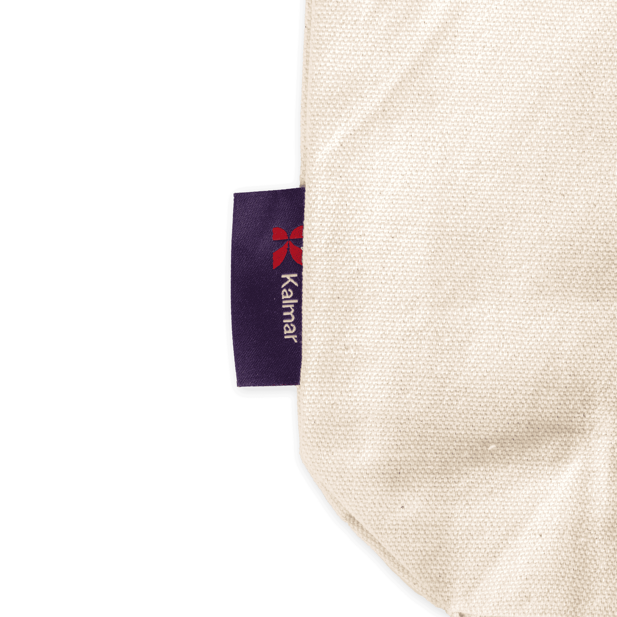 tote bag with red strap and kalmar label