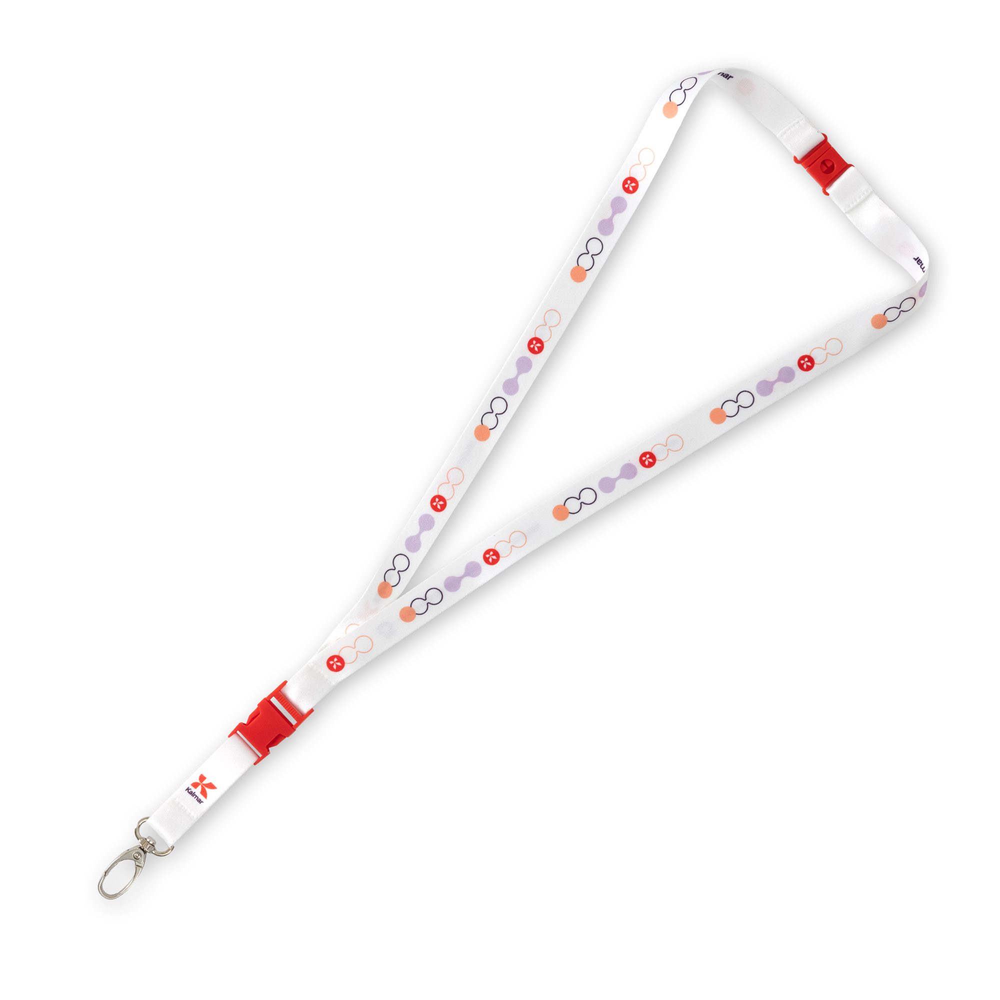 lanyard with kalmar logo and pattern