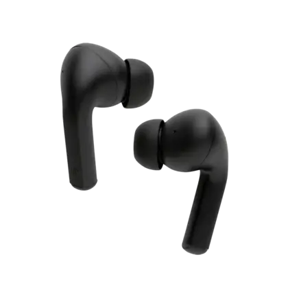 black earbuds