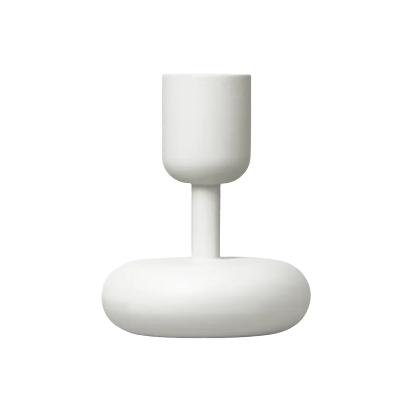 white candle holder