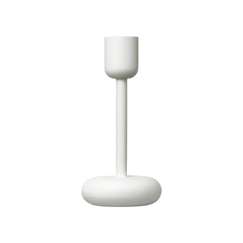 white candle holder