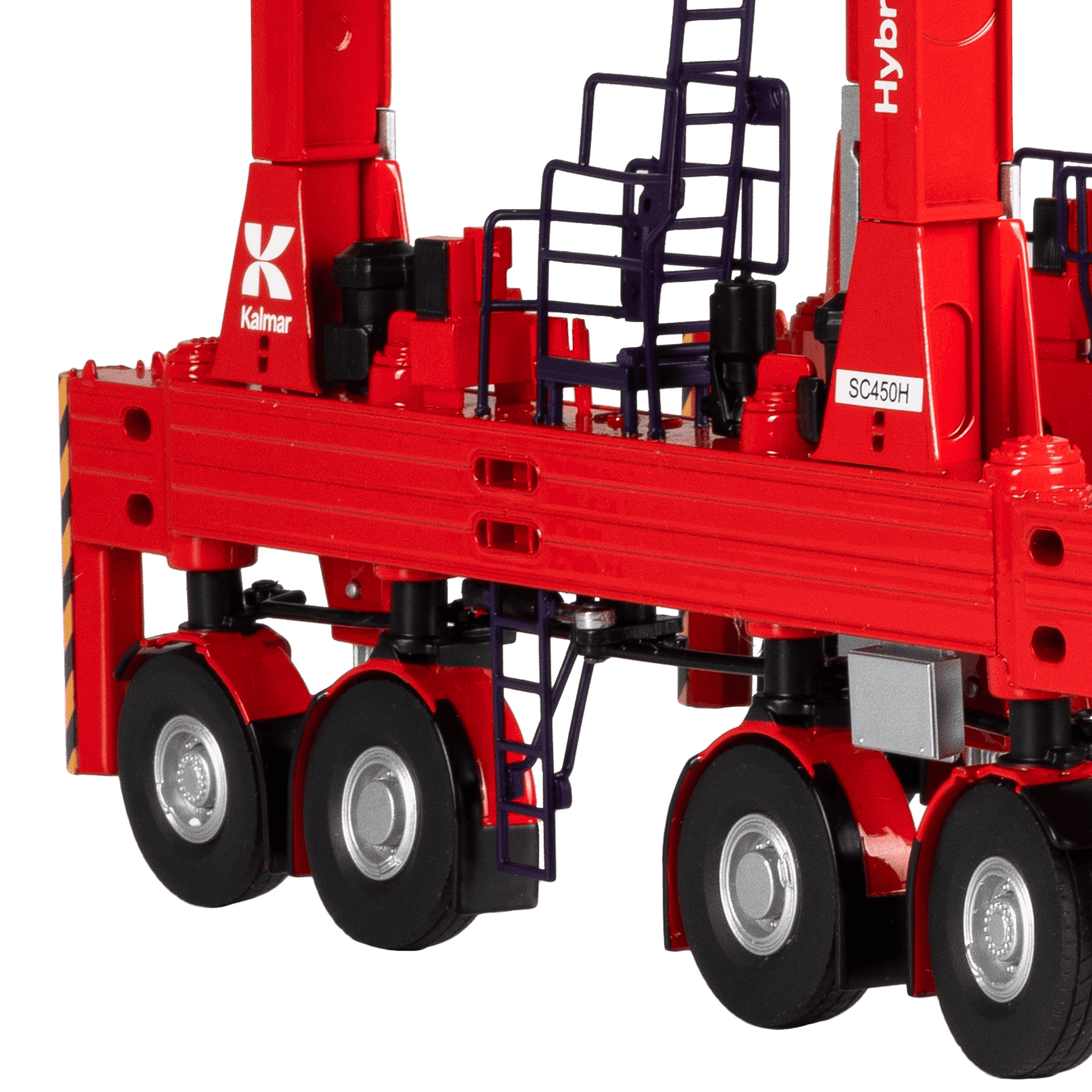 scale model straddle carrier with kalmar branding