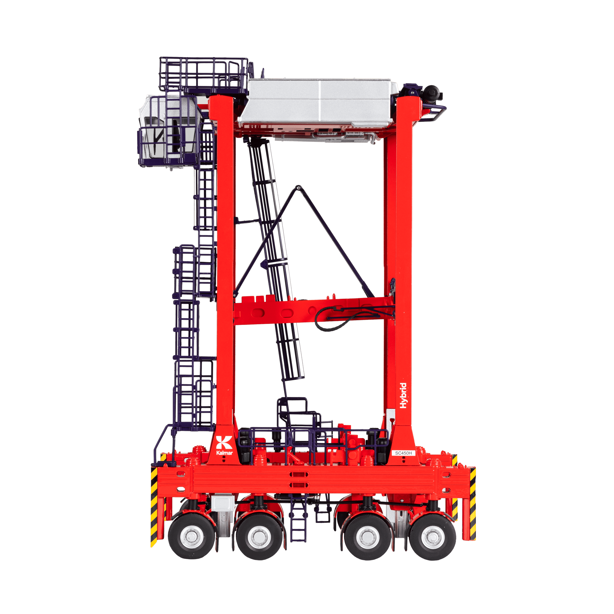 scale model straddle carrier with kalmar branding