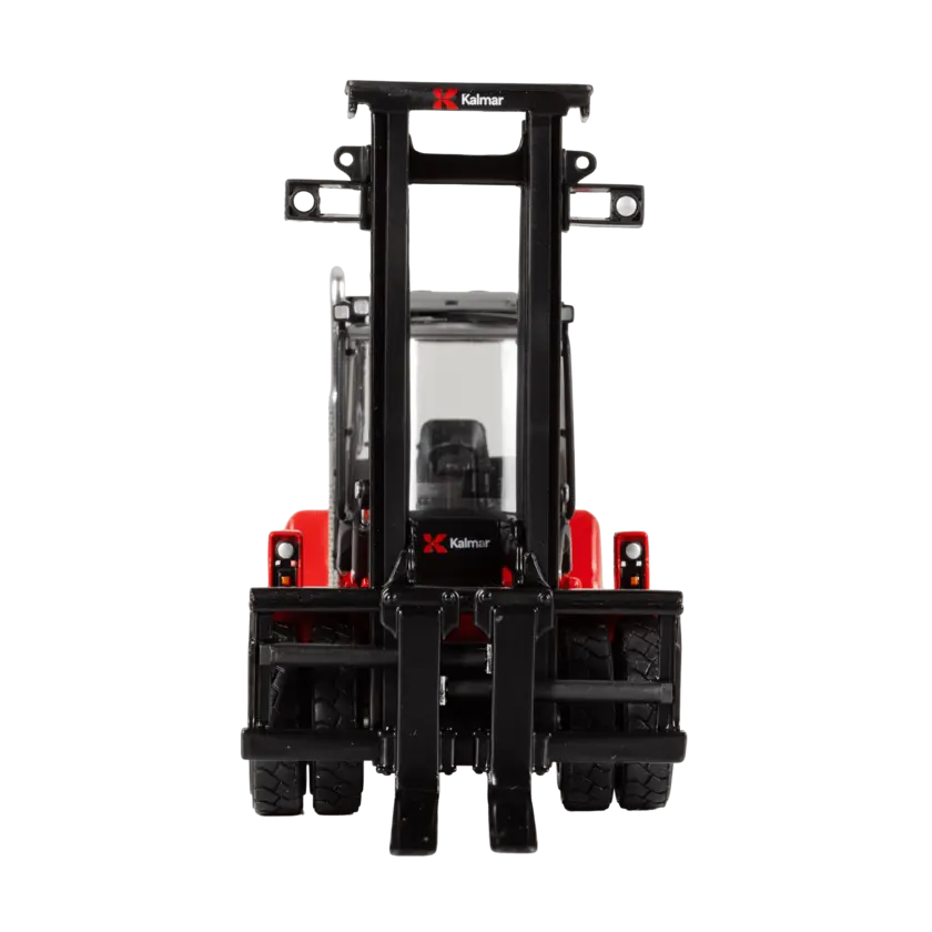 red scale model fork lift