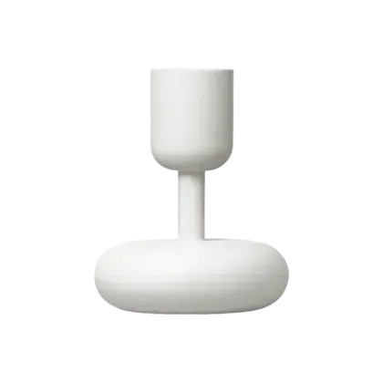 white candle holder